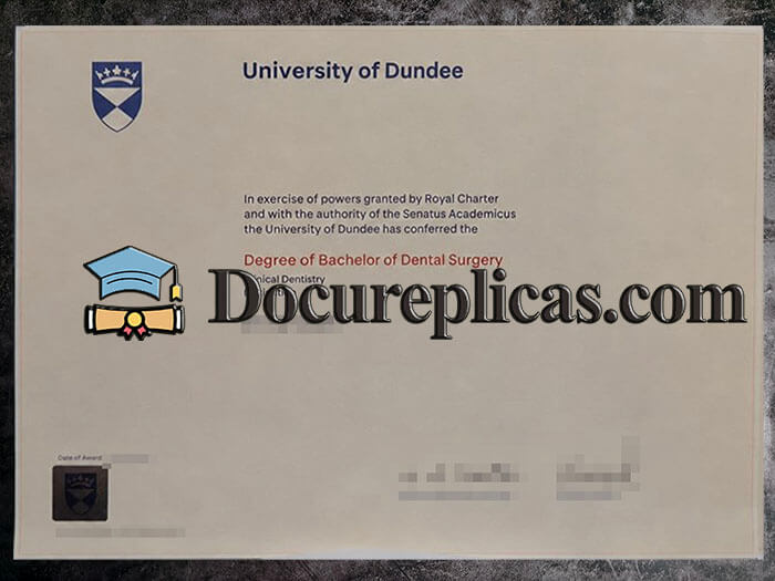 purchase realistic University of Dundee diploma