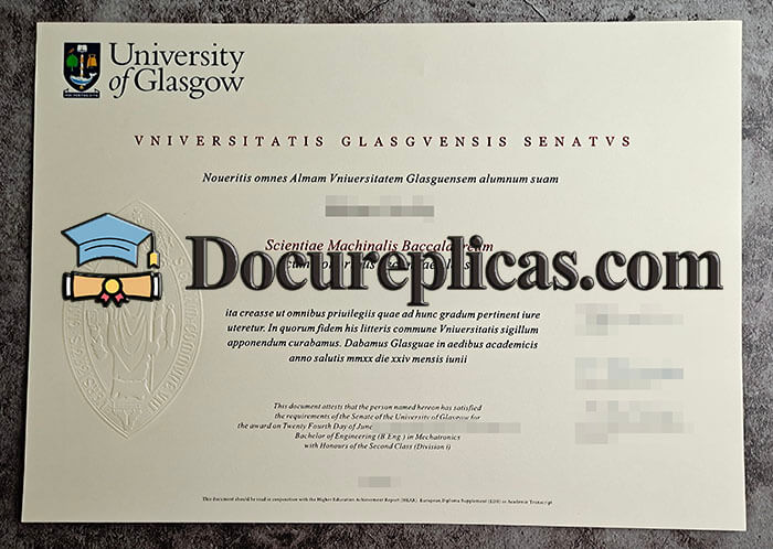 purchase realistic University of Glasgow diploma