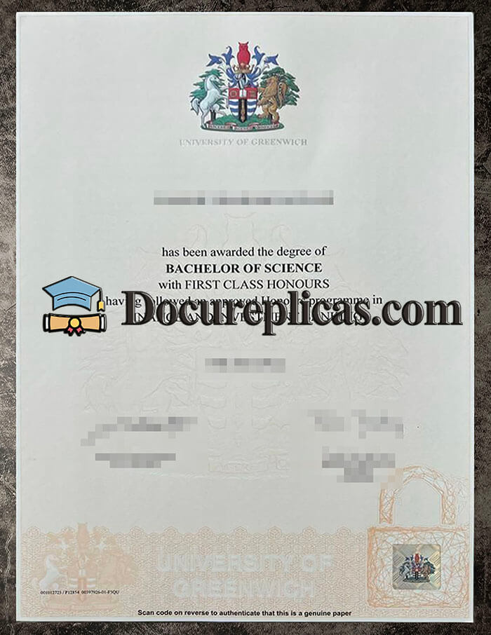 purchase realistic University of Greenwich diploma