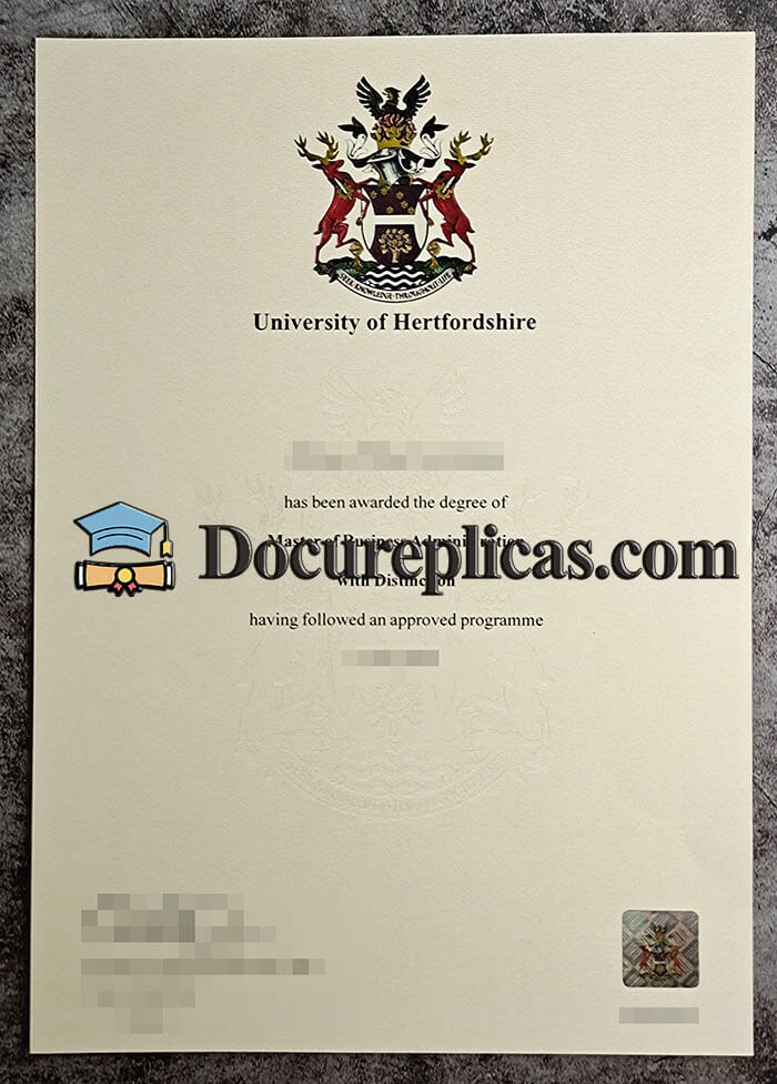 purchase realistic University of Hertfordshire diploma