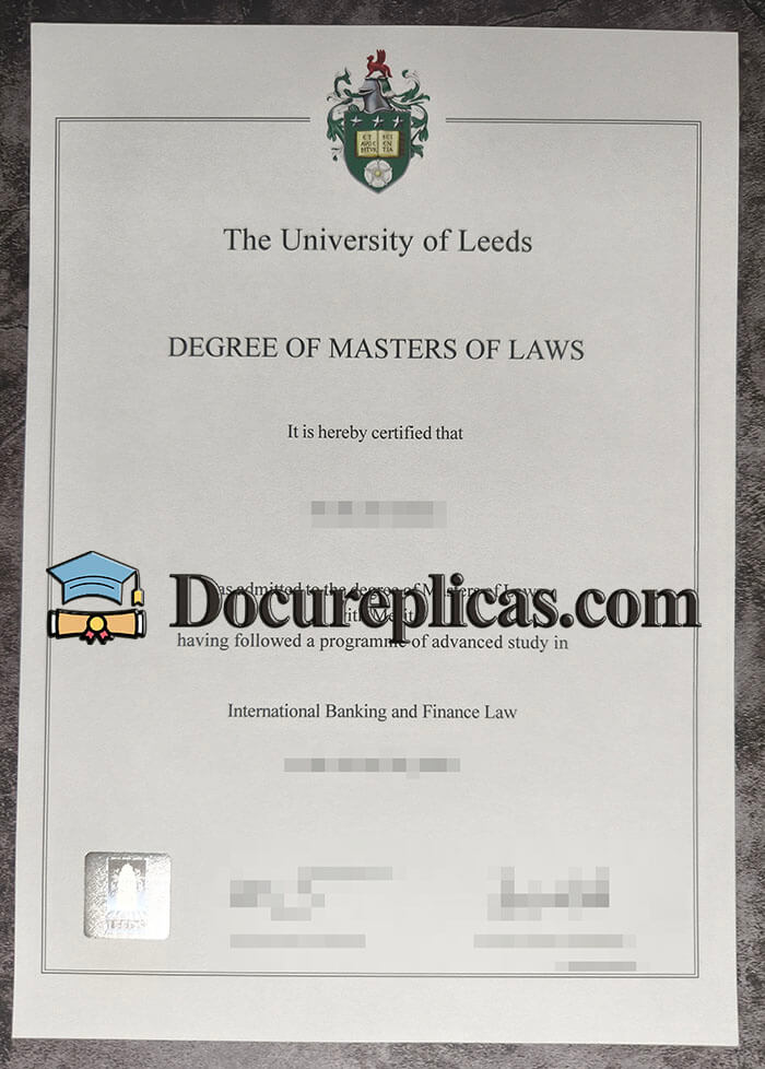purchase realistic University of Leeds diploma
