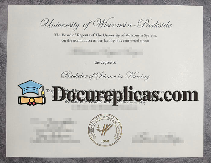purchase realistic University of Wisconsin Parkside diploma