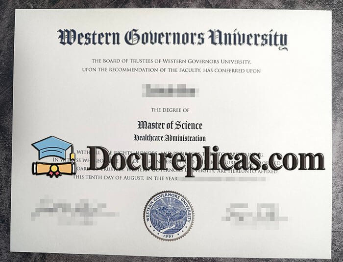purchase realistic Western Governors University diploma