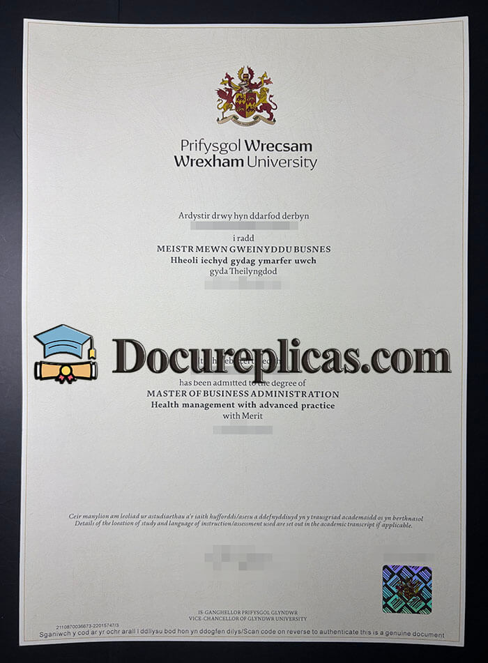 purchase realistic Wrexham University diploma